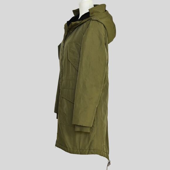 GAP Women's PrimaLoft® luxe parka Green Size S - Picture 4 of 10